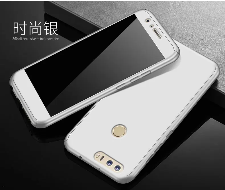 360 Full Coverage Bag For Huawei P8 lite 2017 Cover Phone Cases Case Accessories + Tempered Glass Honor 8 Lite Coque |