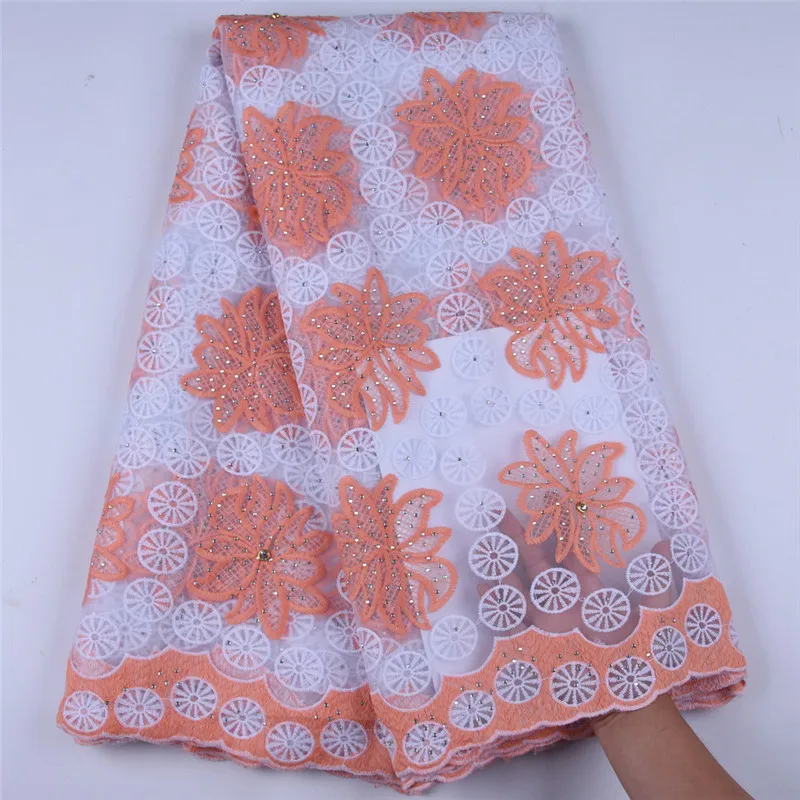 

Hot Selling Milk Silk African Lace Fabric Embroiderey High Quality French Lace Fabric Nigerian Lace Fabric In Wedding Dress1608B