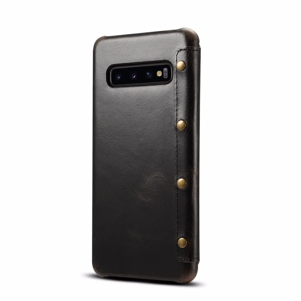Роскошный брендовый чехол Timecat из натуральной кожи для samsung galaxy s10 plus, откидная крышка s10+ s10e, сумка для телефона с отделением для карт и бумажником