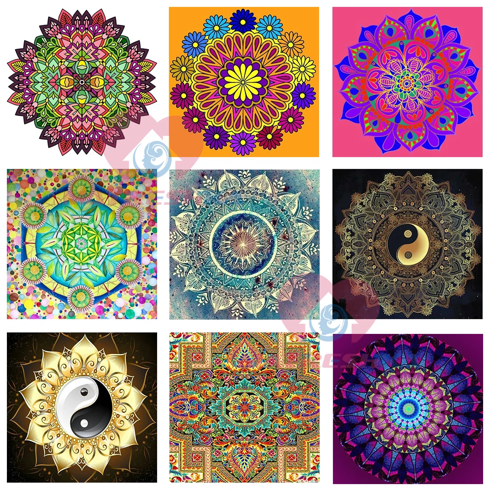 Алмазная мозаика стразы алмазная живопись мандала картины из алмазов вышивка