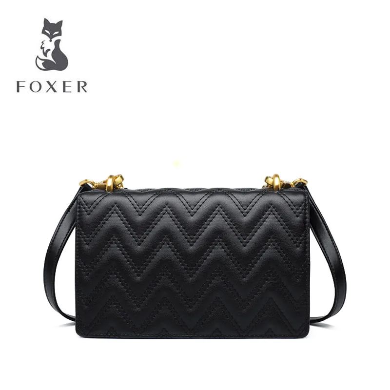 FOXER из ромбов женская сумочка на цепочке 2019 Новое весеннее поступление модные