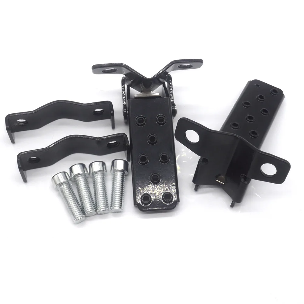 Черная ретро-мотоциклетная стальная подножка с зажимом складные подножки для