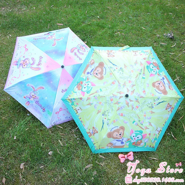 Cartoon Duffy Bear Friends Stellalou Rabbit Gelatoni Japanese Anime Plush Toy Cute Umbrella Sunshade 22CM*5CM | Игрушки и хобби
