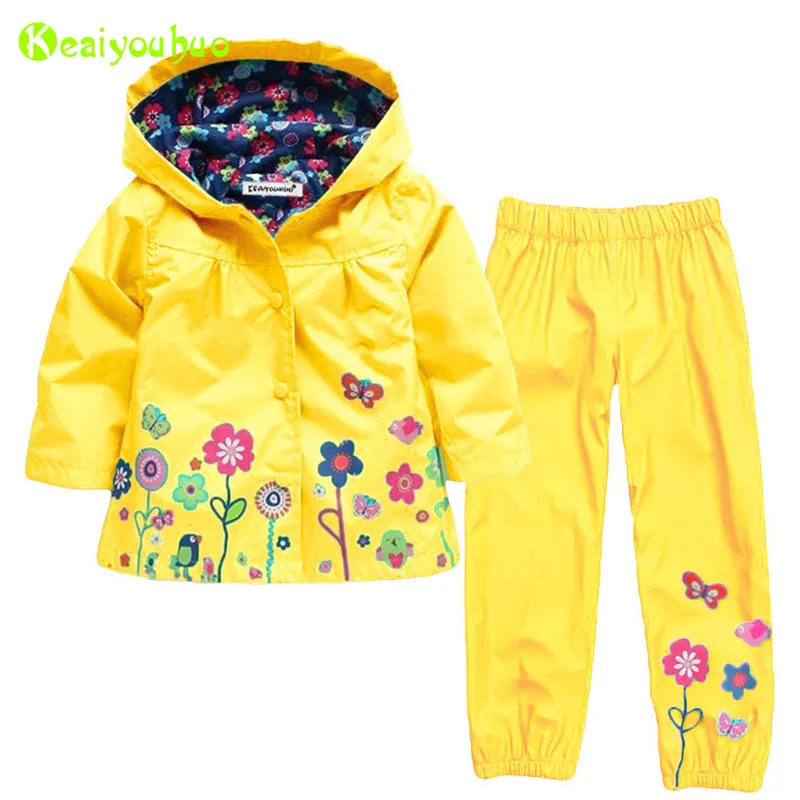 Набор одежды для маленьких девочек 2019 осень зима детская одежда комплекты плащ