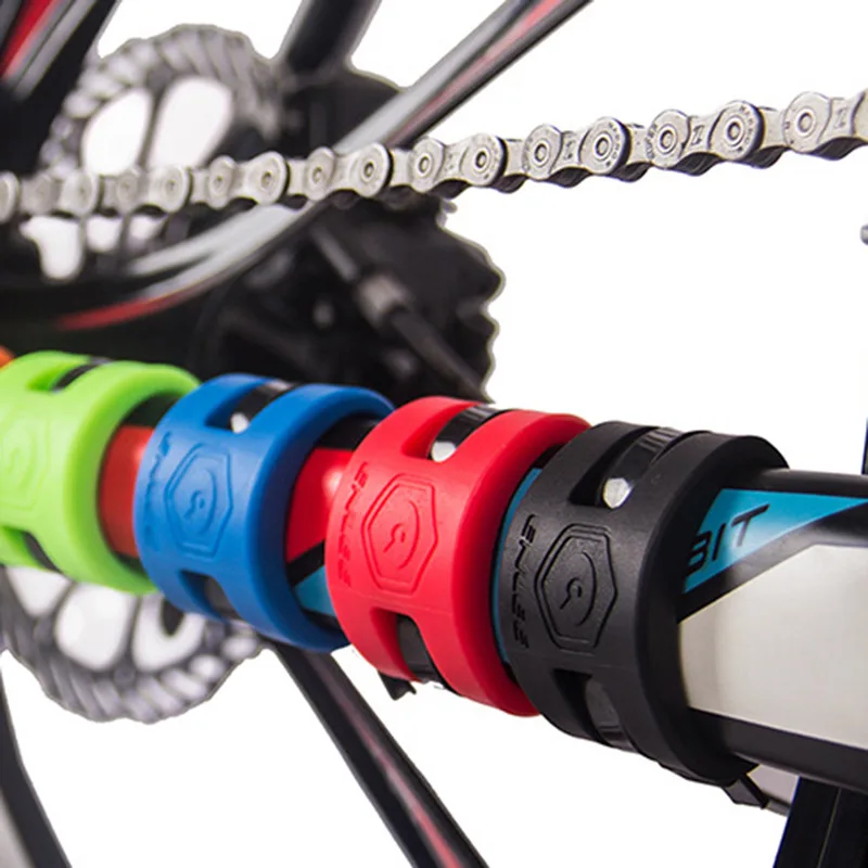 ENLEE Bicycle Protective Gear road mountain bike frame collision rubber protection ring guard chain protector stickers 4pcs/Set