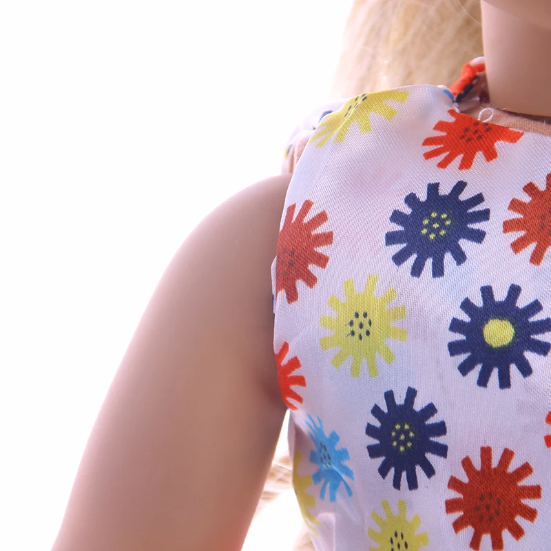 LUCKDOLL модное летнее новое платье для 1" американских кукол и 43 см куклы аксессуары для игрушечной куклы