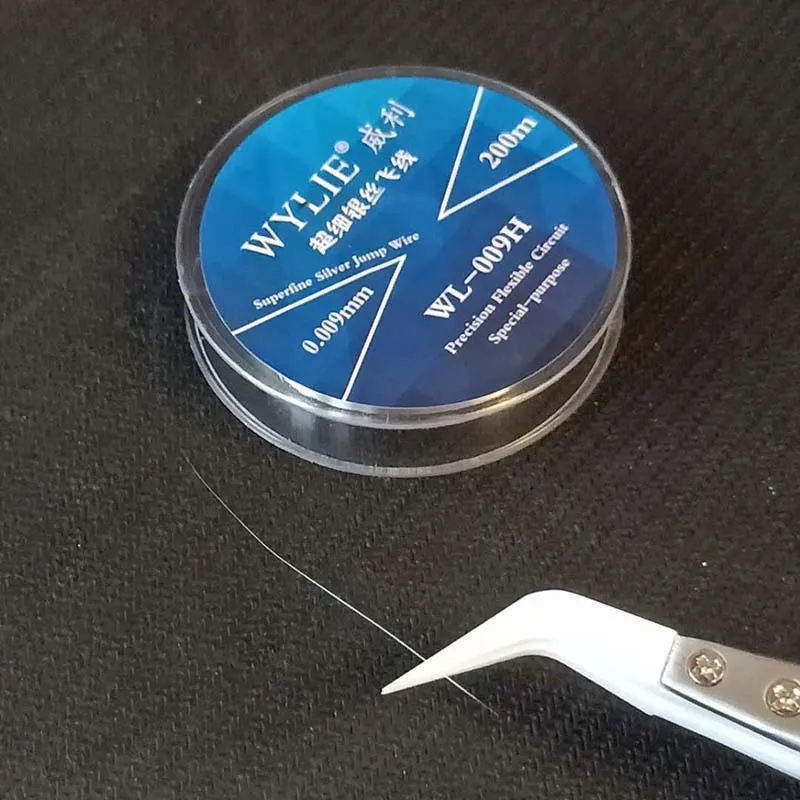 WYLIE WL-009H 0,009 мм 200 м ультра-тонкий скачок провода для прецизионных гибких схем материнская плата мобильного телефона инструменты для ремонта