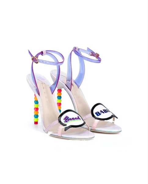 Женские разноцветные босоножки с ремешками на лодыжках Abesire модельные туфли