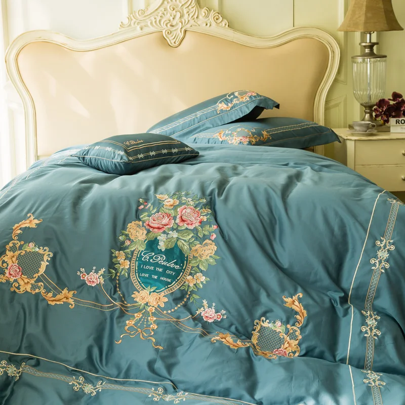 Комплект постельного белья из египетского хлопка пододеяльник наволочка