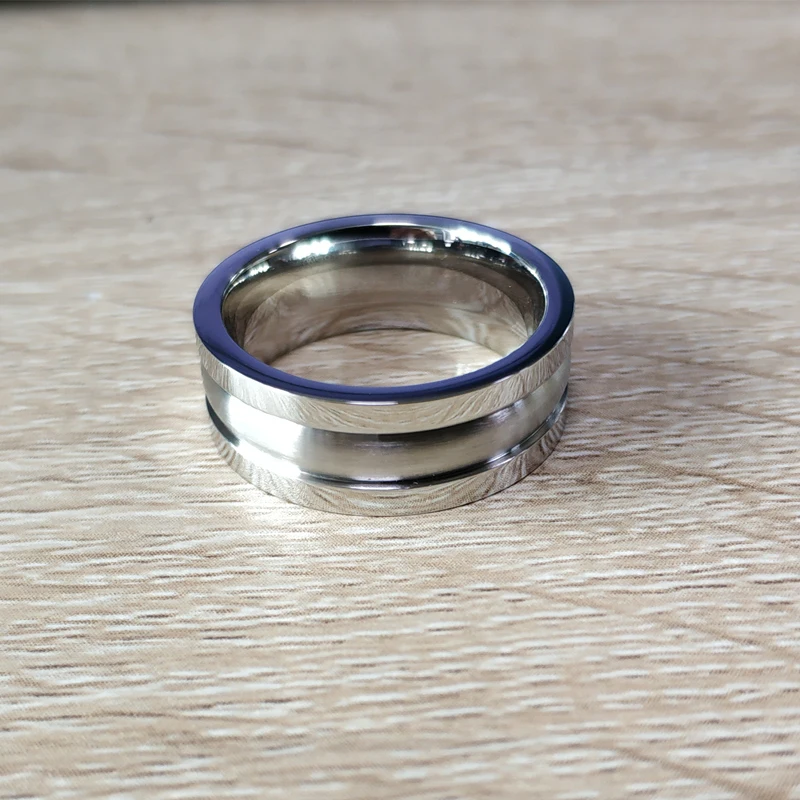 

8mm Men's Cobalt Chrome Rings Comfort Fit Wedding Engagement Band Size 7 to 13