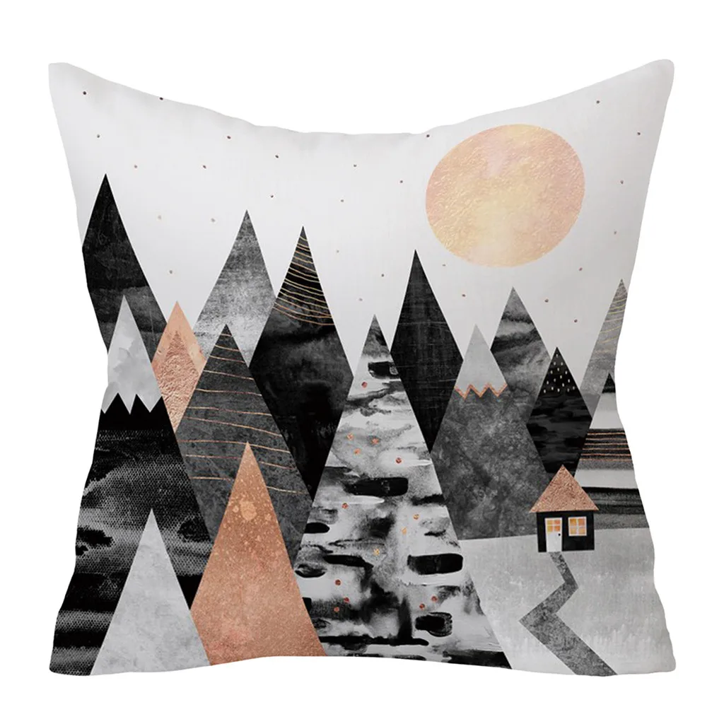 Модный серый наволочка для дивана автомобиля талии подушки украшение дома Housse de