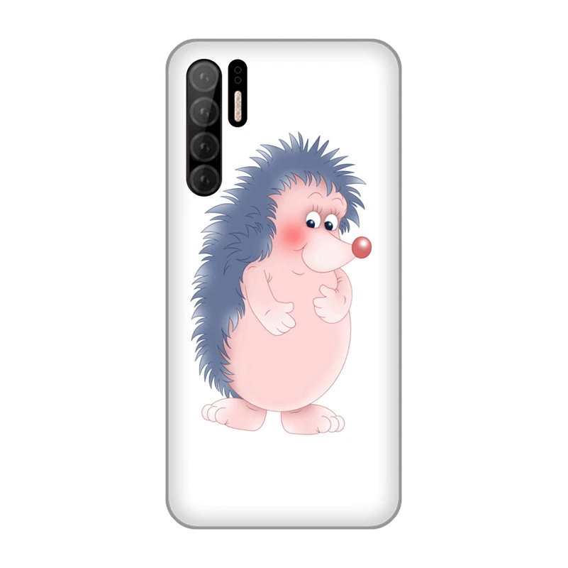 Cute Cartoon Hedgehog Soft TPU Silicone Case Cover for Huawei P10 Plus P20 P30 Pro P7 P8 Lite 2015 Honor 9 V10 shell |