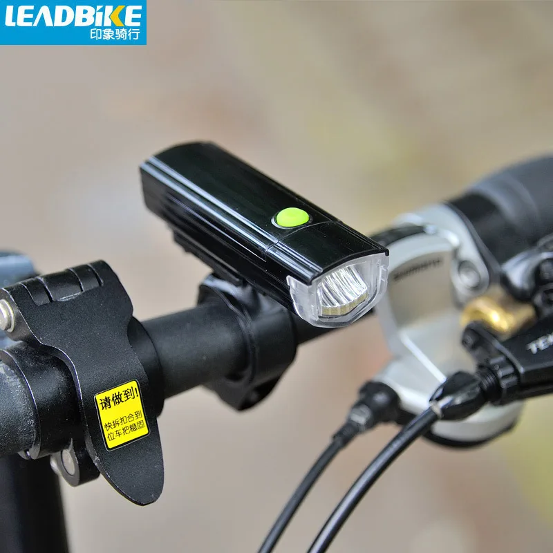 Сверхъяркий передний светодиодный фонарь Leadbike для велосипеда водонепроницаемый