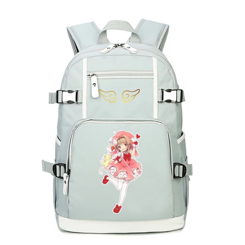 Аниме карты Captor розовый милый рюкзак Mochila Feminina SAKURA Kawaii женские сумки на плечо холщовые школьные сумки рюкзак для книг