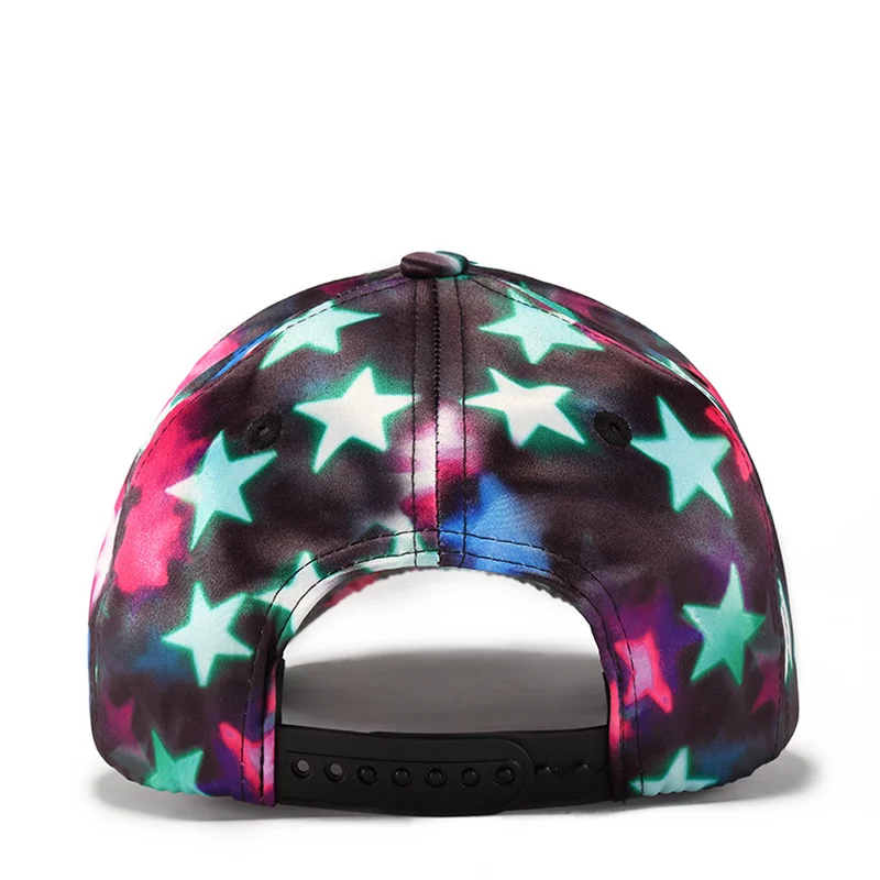 2019 Модная хлопковая бейсбольная кепка с пентаграммой и звездой Snapback Женская