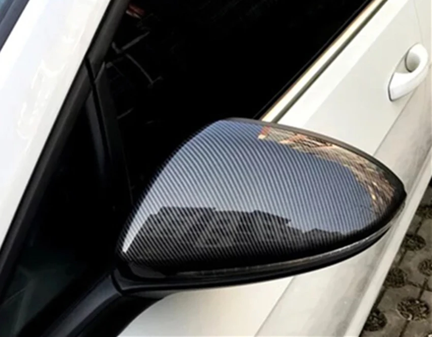 Для VW Golf 5 Golf 6 Golf 7 MK7 R Tiguan Polo Scirocco боковые защитные колпачки для зеркала(карбон) Passat B7 CC B8 поло 6R 6C MK5 плюс