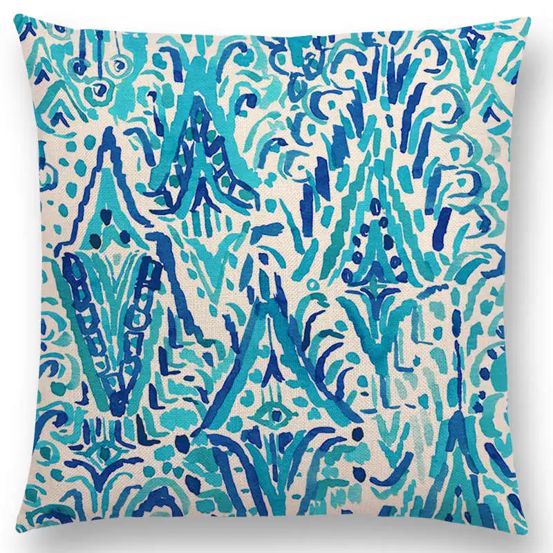 Новый акварельный бохо мандала волны коралловый камуфляж полоса Пейсли