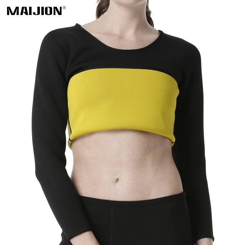 MAIJION 3XL женские рубашки для йоги похудения хит Корректирующее белье с длинным