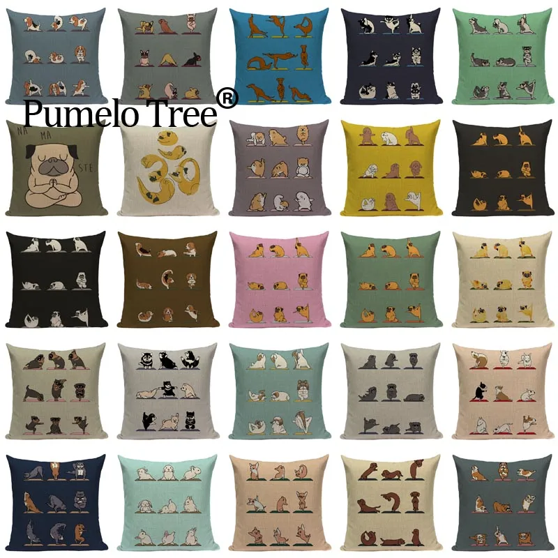 Чехол для мобильного телефона с изображением мопса собаки кролика|cushion cover|throw pillow