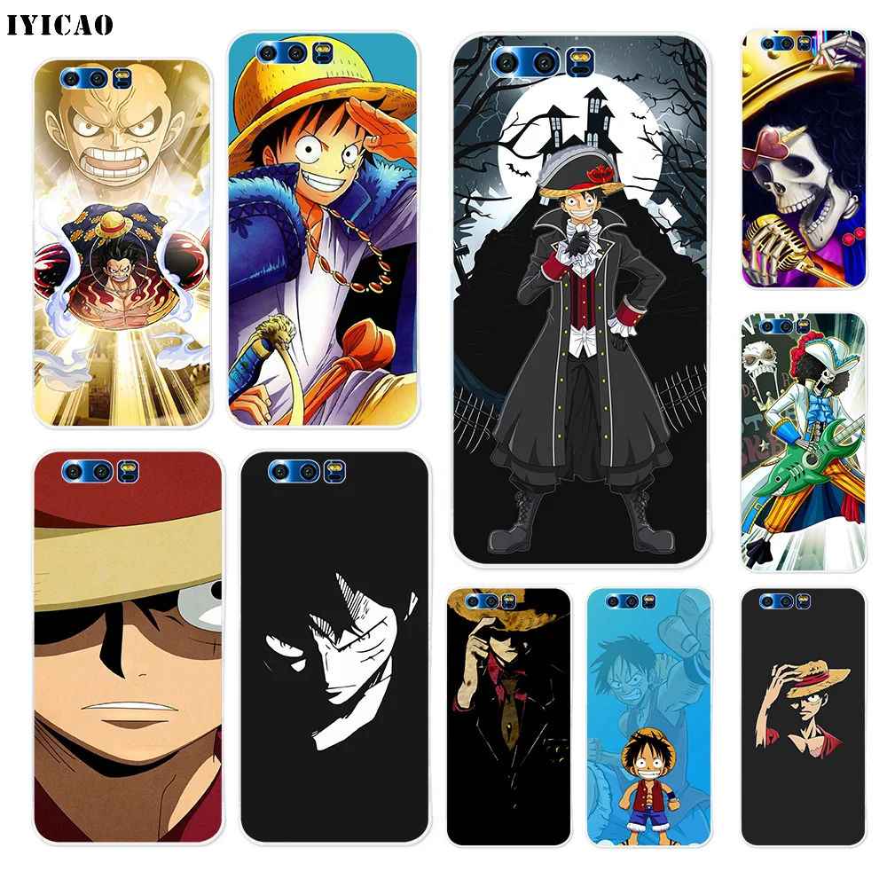 Мягкий силиконовый чехол IYICAO One piece Luffy для Huawei Y9 Y7 Y6 Prime 2018 Honor 8C 8X 8 9 10 Lite 7X 7C 6A 7A
