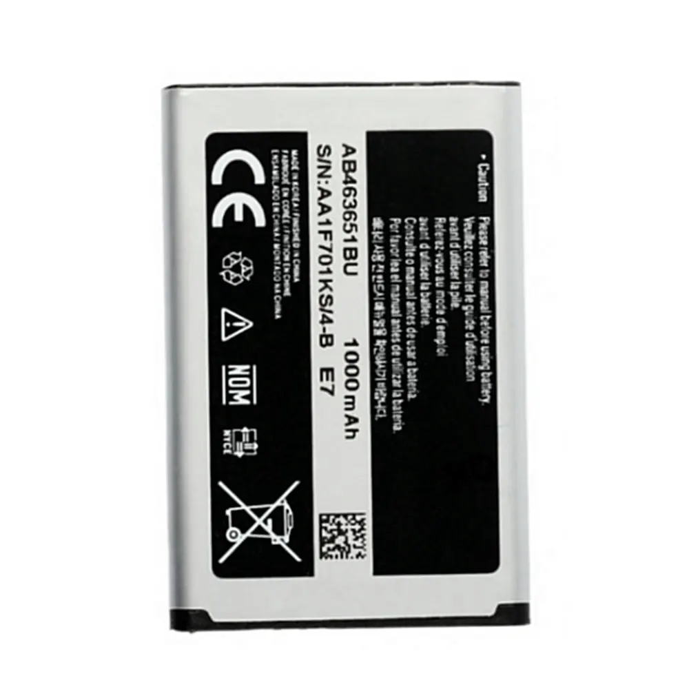 Высококачественный литий ионный аккумулятор AB463651BU для Samsung W559 S5620I S5630C S5560C C3370 C3200