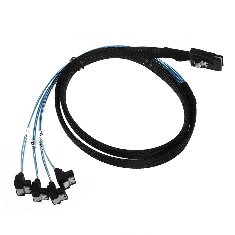 1 meter 36P mini SAS SFF hard disk cable 8087 4 x SATA 7 P angle |