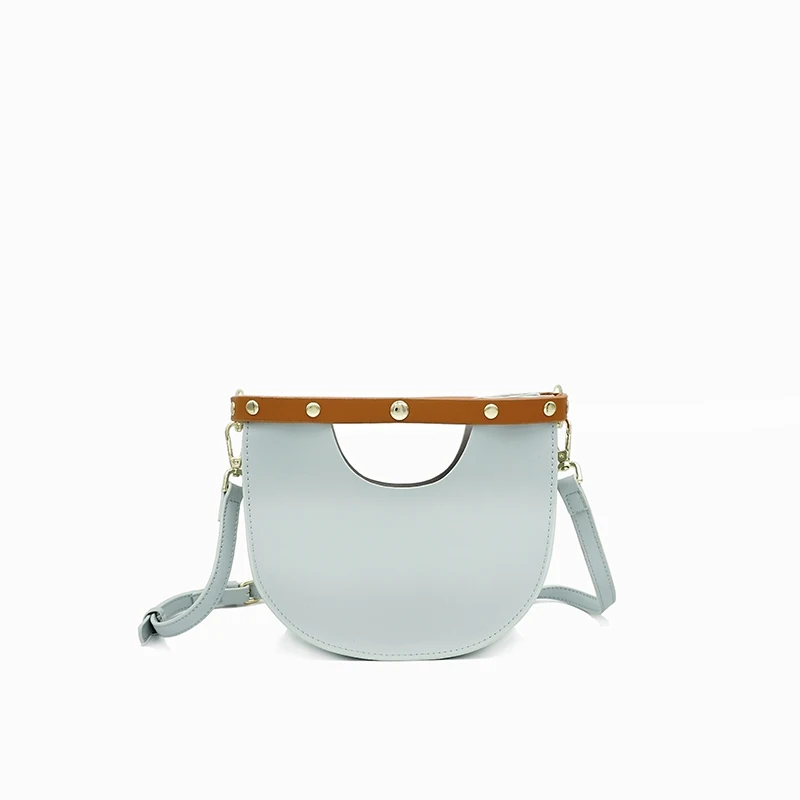 Брендовая акриловая цепь полукруглая седельная сумка искусственная кожа