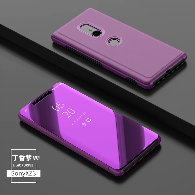 Чехол XZ4 для SONY Xperia XZ(F8332), роскошный зеркальный чехол-книжка для смартфона SONY Xperia XZ3(H9493), чехол из искусственной кожи