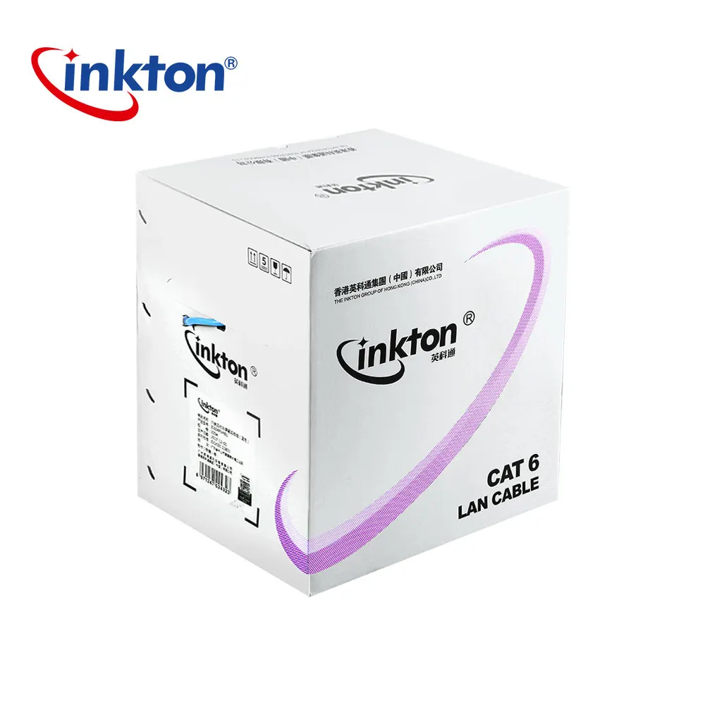 Inkton Cat6 Ethernet Кабель UTP сетевой кабель для домашней сети Engineering 24AWG 50 м 100 305