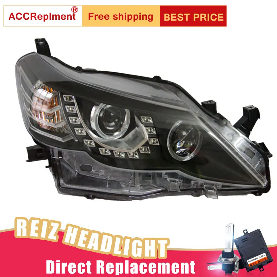 

2Pcs LED Headlights For Toyota reiz 2010-2013 led car lights Angel eyes xenon HID KIT Fog lights LED Daytime Running Lights