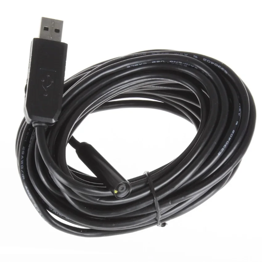 Гибкая USB Камеры Эндоскопа Водонепроницаемый 4 СВЕТОДИОДНЫХ Бороскоп Инспекции