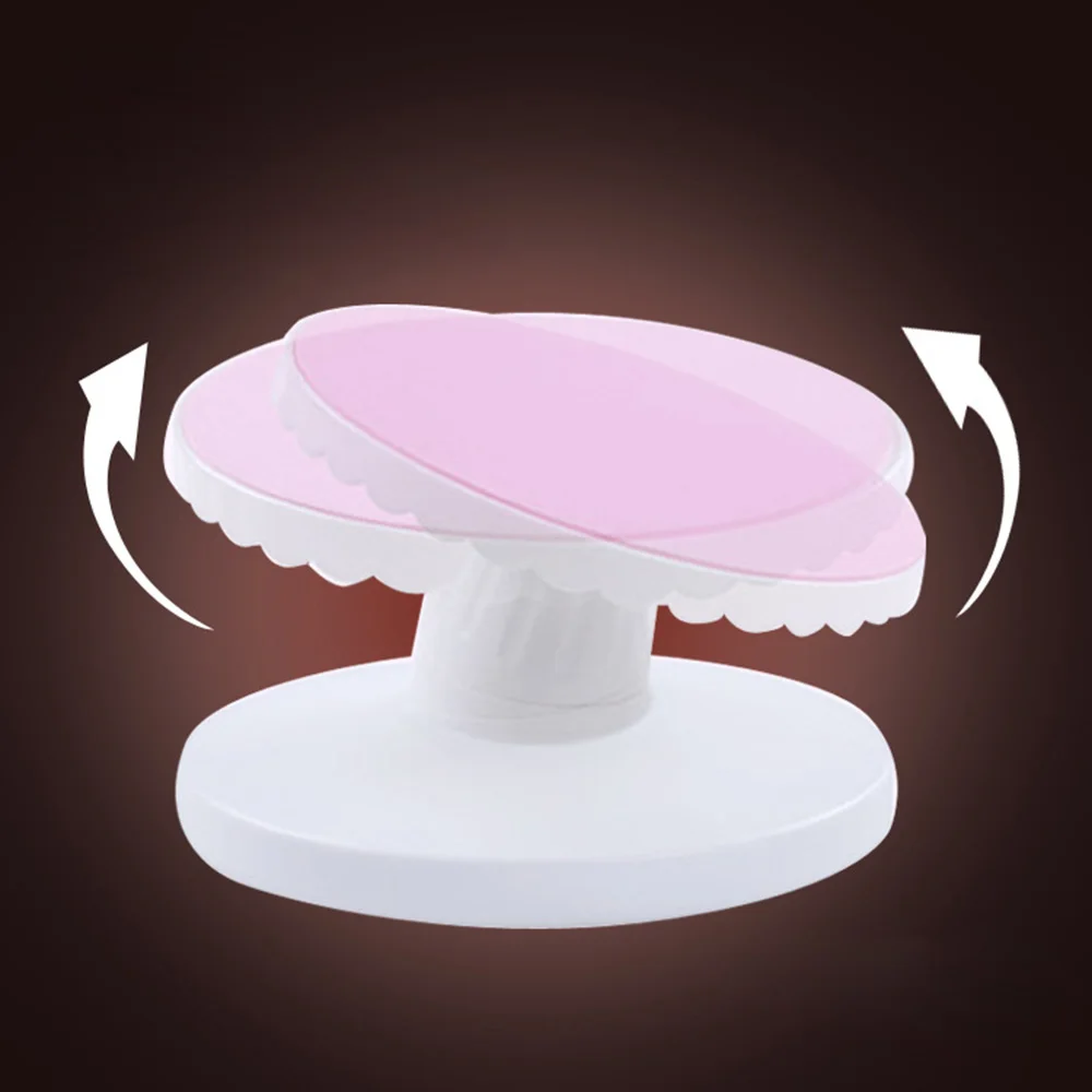 Вращающаяся подставка для торта вращающаяся на 360 Градусов Подставка пирожных