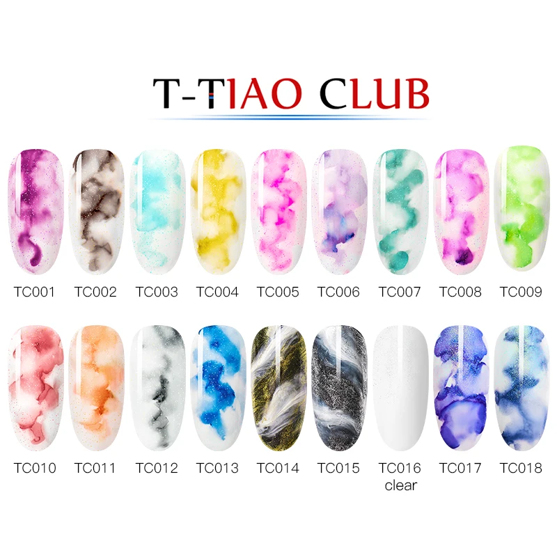 T TIAO клубный Цветущий лак для ногтей Гель эффект цветочный гель отмачиваемый УФ