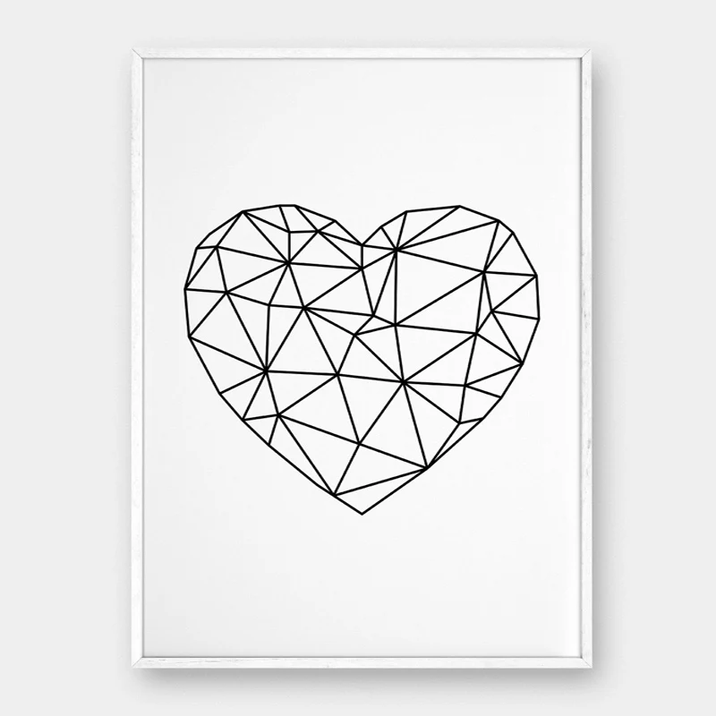 Детская I love you to the moon and back Air плакат с воздушным шаром холщовые картины поп настенные художественные картины печать для детской комнаты домашний декор - Цвет: Heart