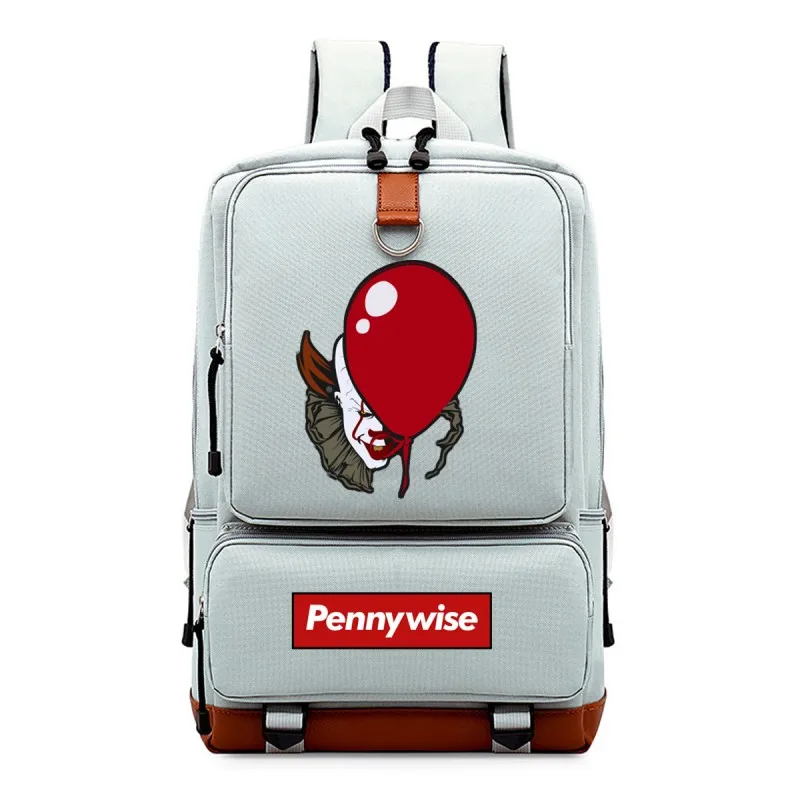 gray1 WISHOT Pennywise клоун lover loser рюкзак на плечо для путешествий школьная сумка для подростков для мужчин и женщин повседневные сумки для ноутбуков - Цвет: gray1