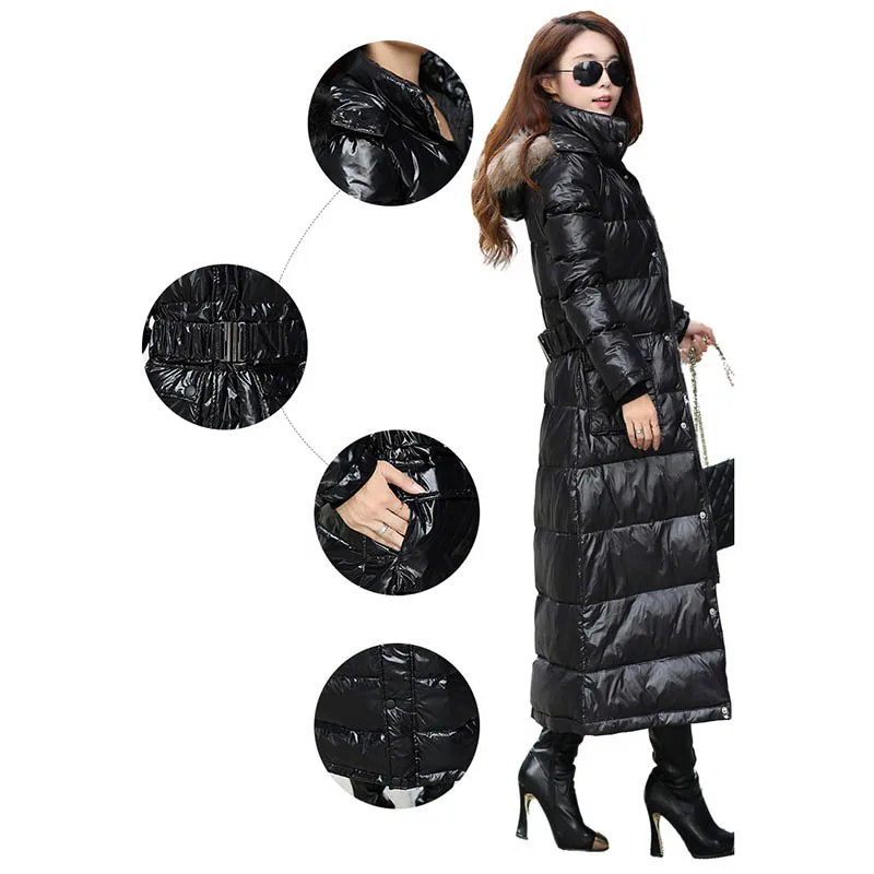 Высококачественная Женская мода 2019 парка зимняя куртка женское длинное пальто