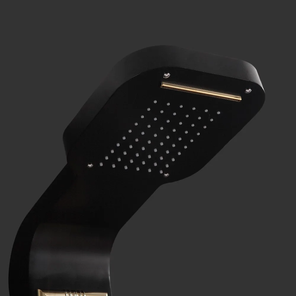 Душевая панель из нержавеющей стали Haliaeetus с водопадом для дождя настенная спа