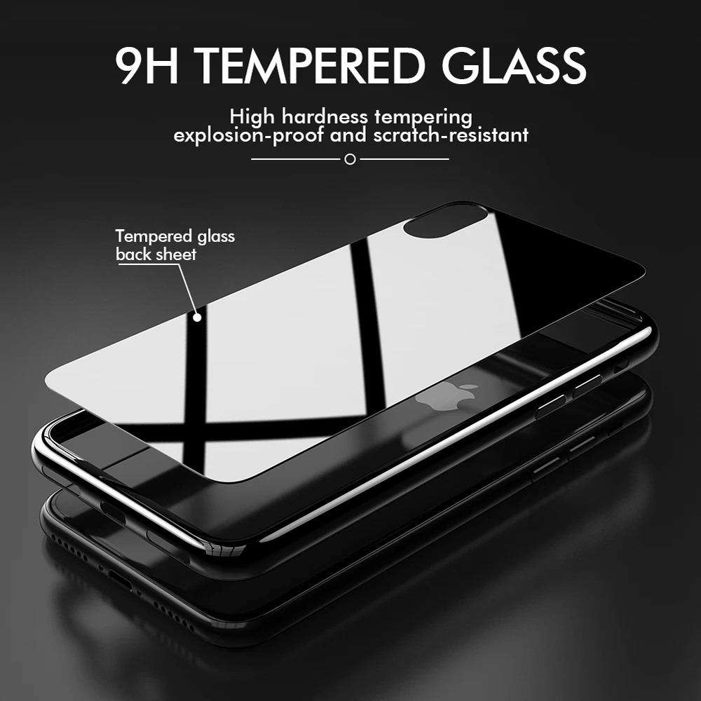 KEYSION чехол из закаленного стекла для телефона для iPhone Xs Max XR покрытие Блестящий ТПУ задняя крышка для iPhone XS X XR с часами палец кольцо