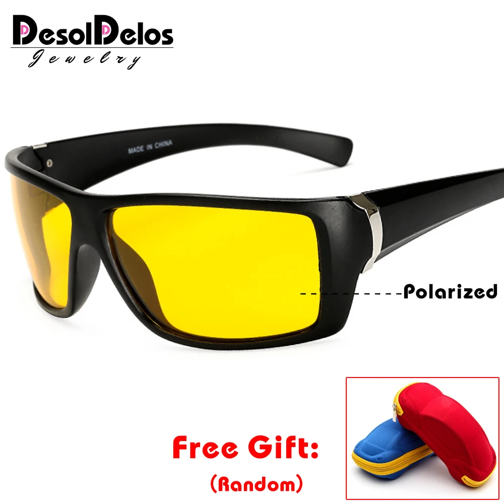 hot polarized sunglasses men night vision driving sports sun glasses women vacation luxury brand design gafas de sol s462 free global shipping