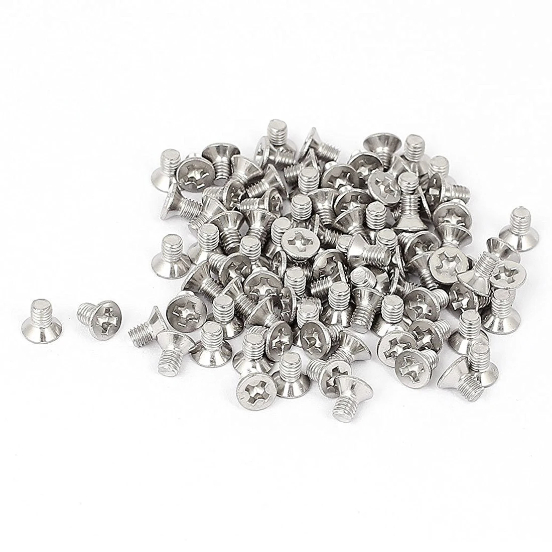 M3 x 5mm Cross Flat Head Countersunk Bolts Machine Screws 100Pcs | Строительство и ремонт