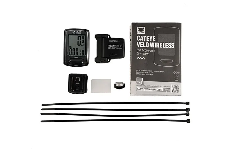 CATEYE компьютер CC-VT230W вело беспроводной велоспортный спидометр многофункциональный секундомер 3 цвета