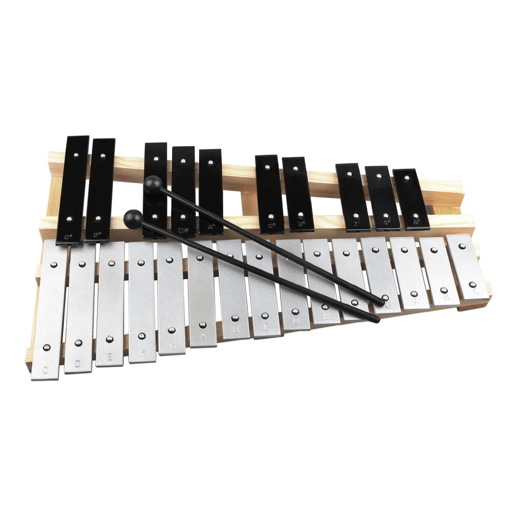 Профессиональная 25key Glockenspiel ксилофон вибрафон колокол перкуссия клавиатура с