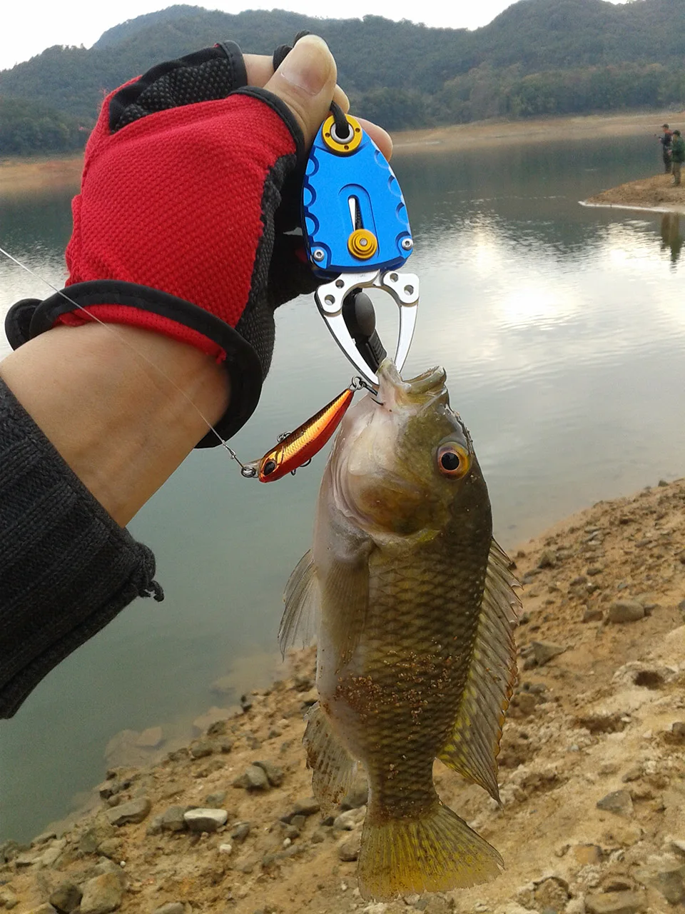 ALMIGHTY EAGLE mini fish grip алюминиевый сплав портативный рыболовный зажим для губ обновленная версия управления ловлей сильный