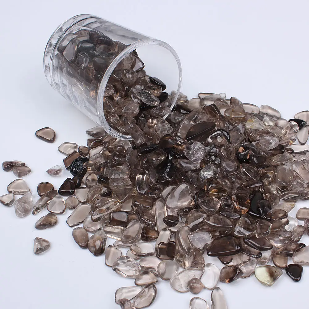 

100g smoky quartz crystal gravel tumbled bulk stone healing reiki