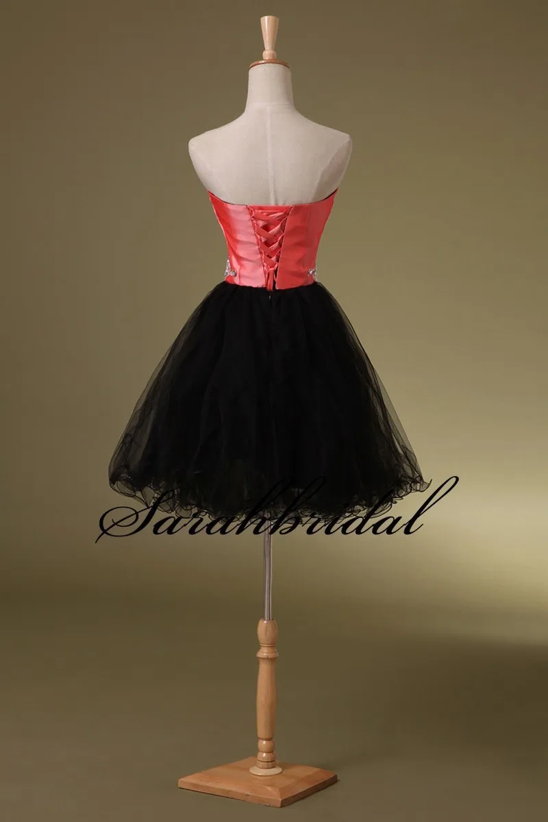 In Stock 2015 Short Mini Tulle Ball Gown Prom Dresses Party Beads Sweetheart Appliques Sexy Homecoming | Свадьбы и торжества