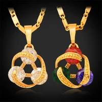 women pendant necklace brand fashion jewelry gold color cubic zircon stone pendants for women jewelry wholesale mgc p255