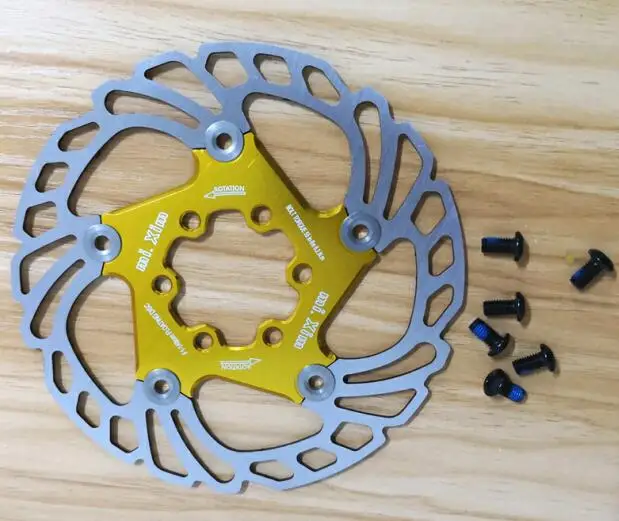glod 140mm MTB 140/160/180/203 мм Велосипедный тормозной диск вниз горка плавающий велосипед стояночного тормоза шесть ногтевых дисков для горного велосипеда тормозные диски - Цвет: glod 140mm