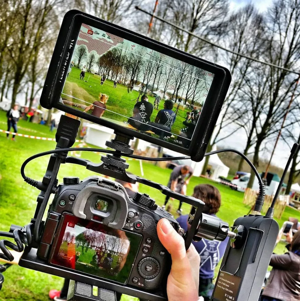 FEELWORLD 5 дюймов ips DSLR камера полевой монитор 4 K HDMI 1920x1080 DC Выход ЖК-монитор для sony Nikon с сумкой Горячий башмак крепление F5