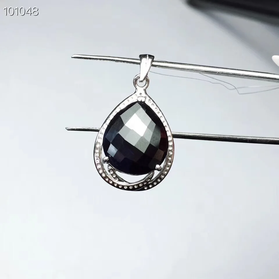 Сапфировая подвеска бесплатная доставка натуральный и настоящий сапфир из