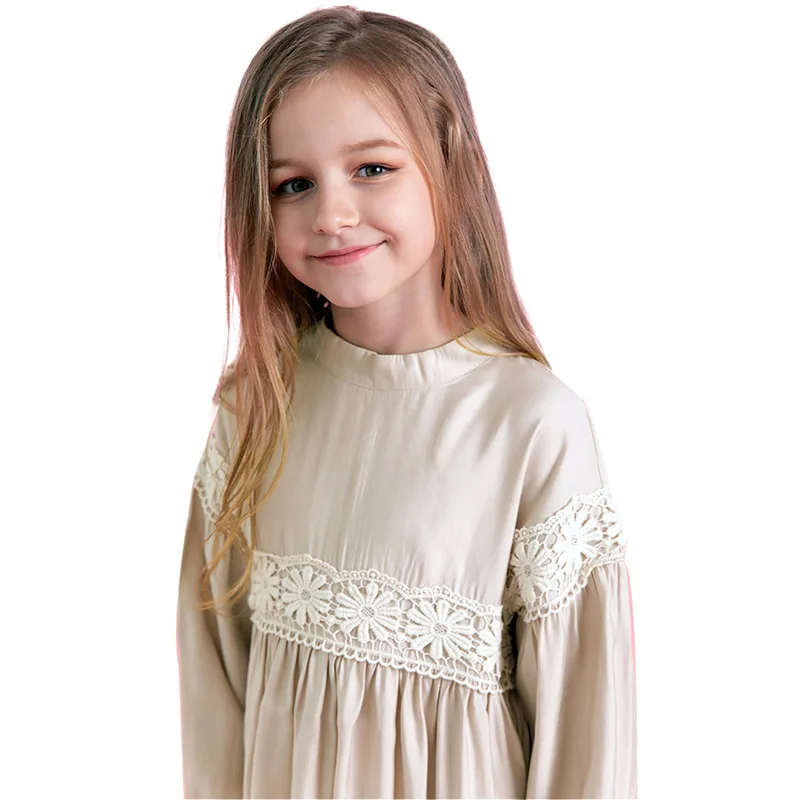 Long Sleeve Girls Cotton Lace Dress 10 12 years Autumn Winter Princess Kids Clothing | Детская одежда и обувь